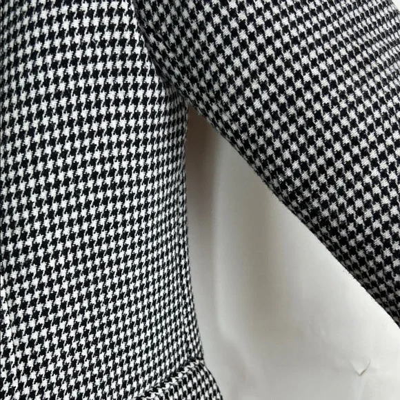 Hush UK Houndstooth Blazer Two Button Black White UK 12 US 8 Wool Blend - Picture 4 of 16